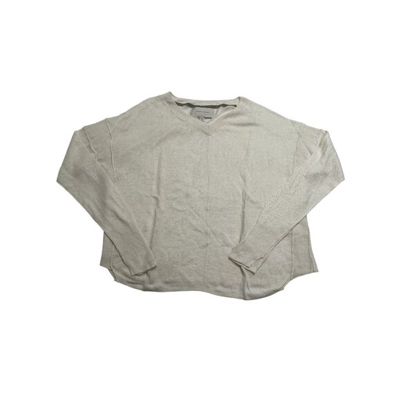 Brochu Walker V-Neck Sweater in Cream - Picture 1 of 3